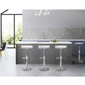 Artiss 4x Bar Stools White Adjustable Gas Lift Swivel Chairs