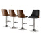 Artiss Bar Stool 4X Swivel Adjustable Kitchen Counter Leather Black