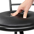 Artiss 2x Swivel Bar Stools Padded Leather Metal