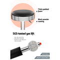 Artiss 2x Backless PU Leather Bar Stools Black Chrome
