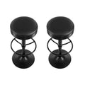 Artiss 2x Bar Stools Leather Padded Gas Lift Black