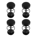 Artiss 4x Bar Stools Leather Padded Gas Lift Black