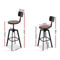 Artiss Bar Stools Kitchen Counter Chairs Metal Vintage