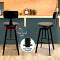 Artiss Bar Stools x2 Vintage Metal Kitchen Counter Chairs