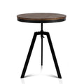 Artiss Bar Table 67-86cm Height Adjustable Round Brown