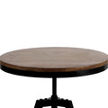 Artiss Bar Table 67-86cm Height Adjustable Round Brown