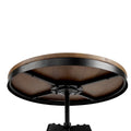 Artiss Bar Table 67-86cm Height Adjustable Round Brown