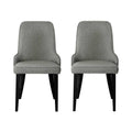 Artiss Dining Chairs Set of 2 Grey Linen Fabric