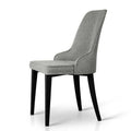 Artiss Dining Chairs Set of 2 Grey Linen Fabric
