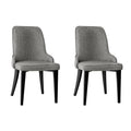 Artiss Dining Chairs Set of 2 Grey Linen Fabric