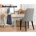 Artiss Dining Chairs Set of 4 Grey Linen Fabric
