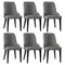 Artiss Dining Chairs Set of 6 Linen Fabric Grey