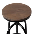 Artiss Adjustable Bar Stools Wood Chairs Set