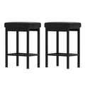 Artiss Metal Bar Stools PU Seat Dining Counter Chairs 2x