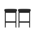 Artiss Metal Bar Stools PU Seat Dining Counter Chairs 2x