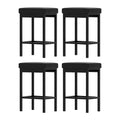 Artiss Metal Bar Stools PU Seat 4 Pack Dining Counter Chairs
