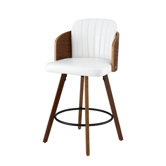 Artiss Wooden Bar Stool 58cm Swivel Counter Kitchen Chair