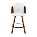 Artiss Wooden Bar Stools Swivel Kitchen Counter Stool Chair 58cm Seat Height