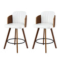 Artiss Bar Stool 58cm Swivel Wooden Kitchen Counter Chair