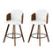Artiss Bar Stool 58cm Swivel Wooden Kitchen Counter Chair