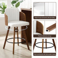 Artiss Bar Stool 58cm Swivel Wooden Kitchen Counter Chair