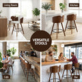 Artiss Bar Stool 58cm Swivel Wooden Kitchen Counter Chair