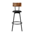 Artiss 4x Industrial Bar Stools Upholstered Counter Chairs Steel