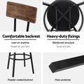 Artiss 4x Industrial Bar Stools Upholstered Counter Chairs Steel