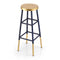 Artiss Bar Stools Metal Gold Navy Pair