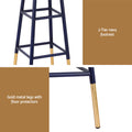 Artiss Bar Stools 4x Metal Gold Navy Kitchen Counter