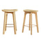Artiss 2x Bar Stools Bamboo Rattan Counter Height Kitchen Chairs