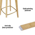 Artiss 2x Bar Stools Bamboo Rattan Counter Height Kitchen Chairs