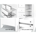 Keezi Baby Changing Table with Drawers Diaper Storage Cabinet