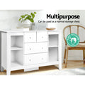 Keezi Baby Changing Table with Drawers Diaper Storage Cabinet