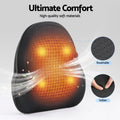 Livemor Back Massager with Heat, Cordless Electric Neck & Shoulder Massager Pillow, 3-Speed Deep Tissue Kneading for Lumbar, Thigh & Calf, Portable Muscle Relief for Home & Office Use