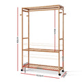 Artiss Clothes Rack 165cm Wardrobe Airer Coat Stand Hanger