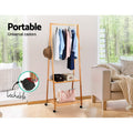 Artiss Clothes Rack Airer 165x59cm Wheels Coat Stand
