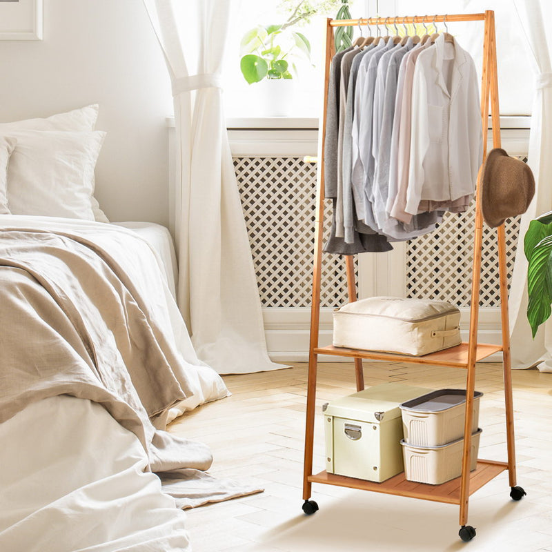 Artiss Clothes Rack Airer 165x59cm Wheels Coat Stand