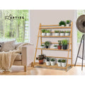 Artiss 4 Tier Bamboo Plant Stand Flower Pot Shelf Pine