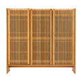 Artiss Shoe Cabinet Versatile Door 24 Pairs Shoe Storage Cupboard Bamboo