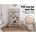 Artiss Shoe Rack Cabinet Bamboo 10-Tier 50 Pairs Storage