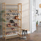 Artiss Shoe Rack Cabinet Bamboo 10-Tier 50 Pairs Storage