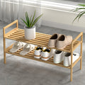 Artiss Bamboo Shoe Rack Cabinet Storage Organiser Pine