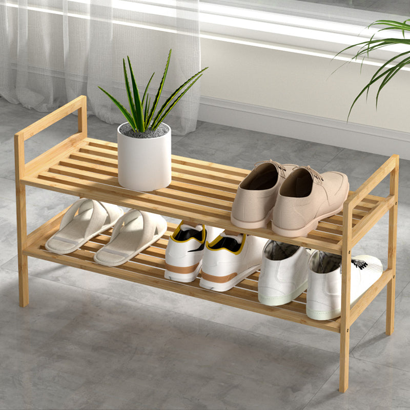 Artiss Bamboo Shoe Rack Cabinet Storage Organiser Pine