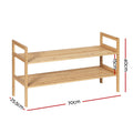 Artiss Bamboo Shoe Rack Cabinet Storage Organiser Pine