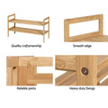 Artiss Bamboo Shoe Rack Cabinet Storage Organiser Pine