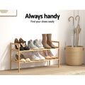 Artiss Bamboo Shoe Rack Cabinet Storage Organiser Pine