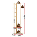 Artiss Bamboo Clothes Rack Airer Coat Stand Hanger