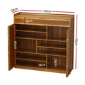 Artiss Shoe Rack Cabinet 30 Pairs Bamboo Storage Cupboard