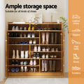 Artiss Shoe Rack Cabinet 30 Pairs Bamboo Storage Cupboard